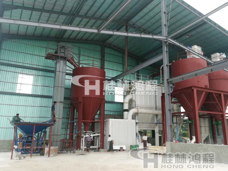 1250目方解石超細微粉磨機東南亞客戶訂購機械現場 1250目方解石超細微粉磨機HCH1395超細環輥磨東南亞客戶訂購機械現場